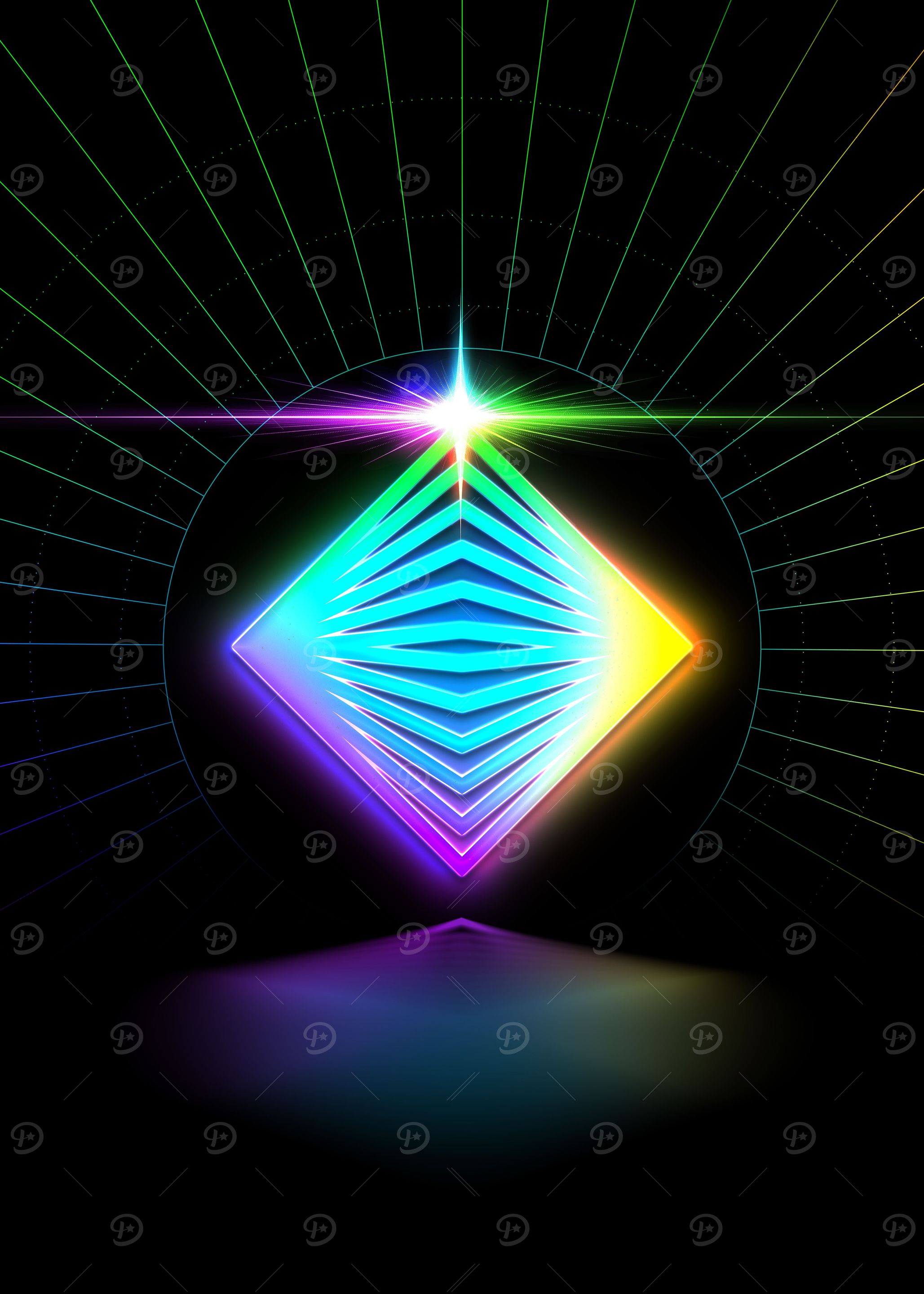 Prismatic Neon Magic Seal