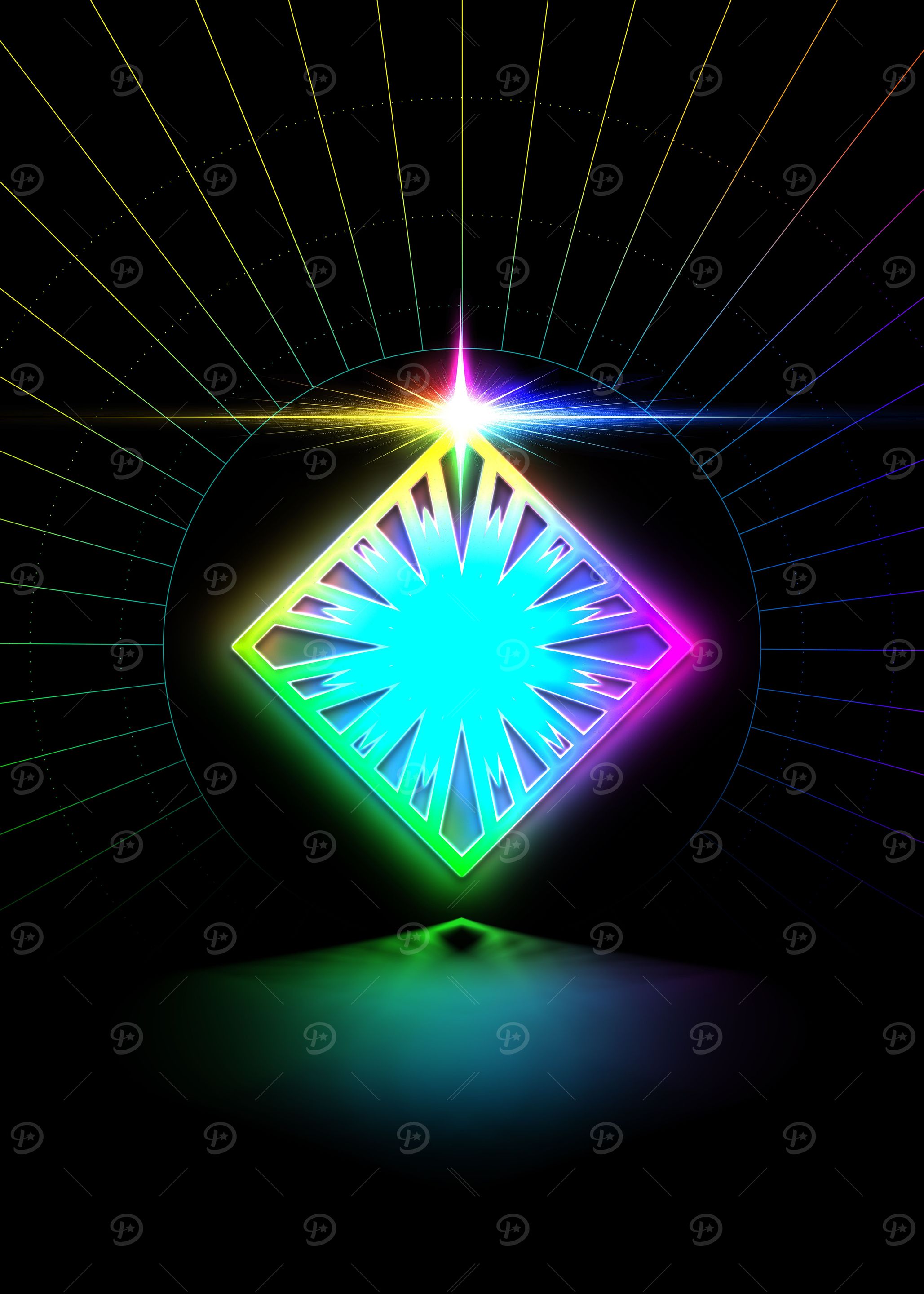 Prismatic Neon Magic Seal