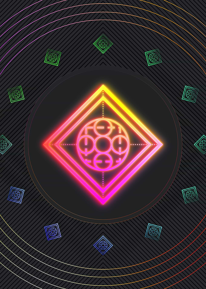 Prismatic Neon Magic Seal