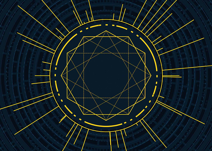 Yellow Gold Magic Circle