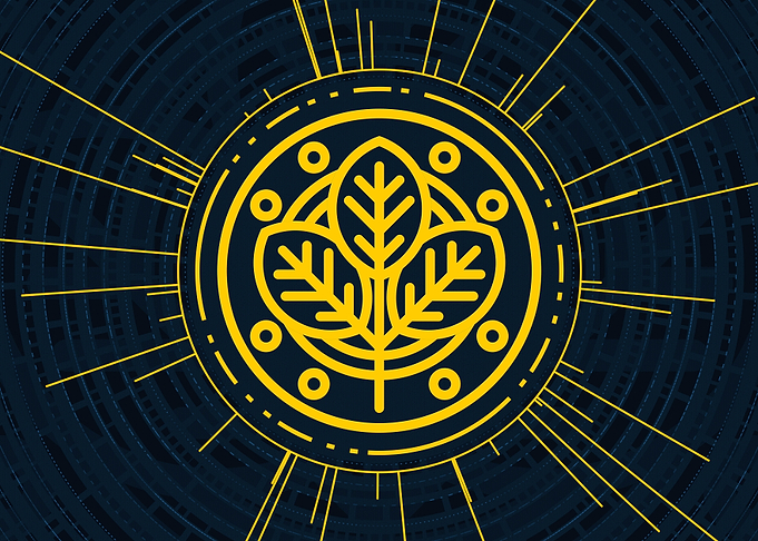 Gold Sacred Geometry Glyph
