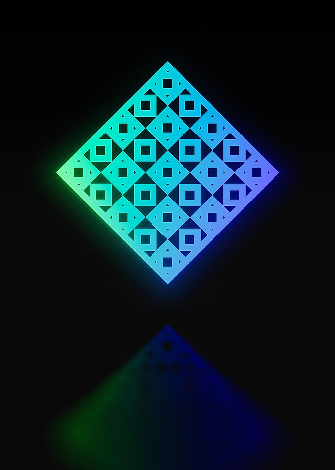 Neon Glyph Mandala Rune