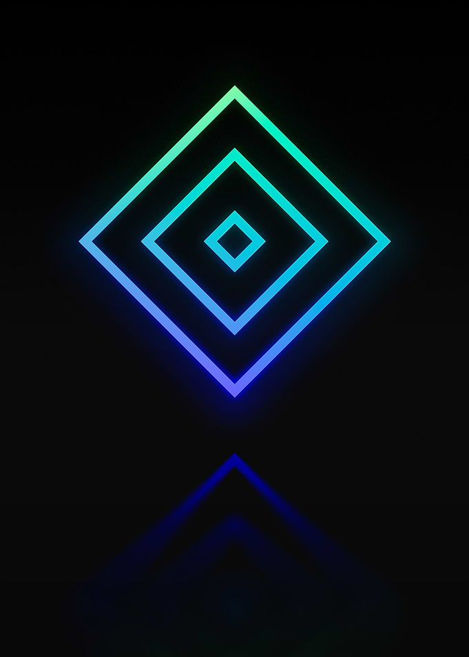 Neon Glyph Mandala Rune