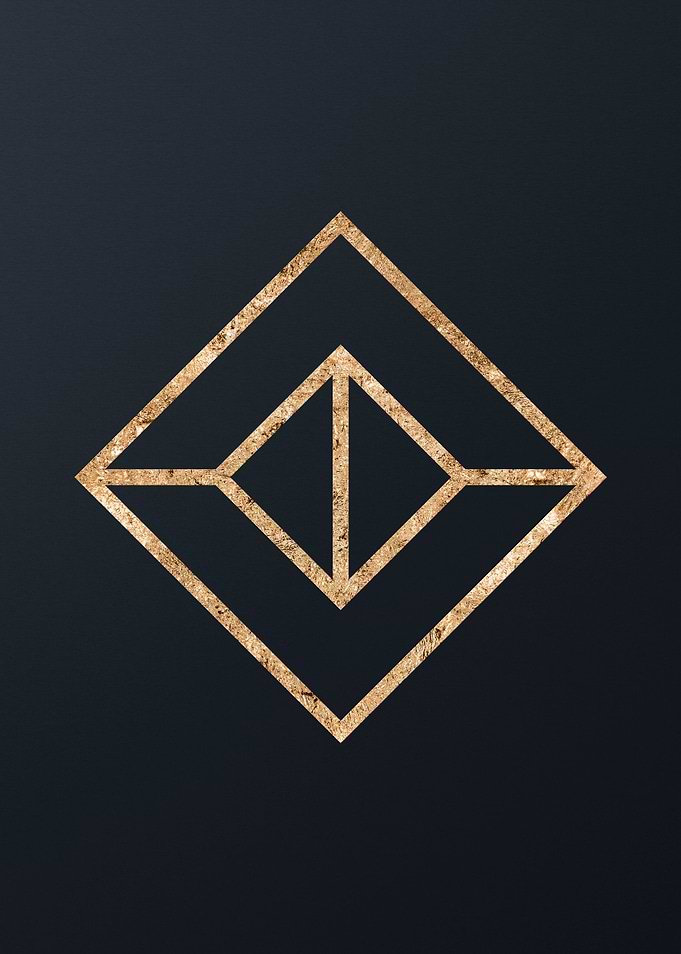 Gold Geometric Talisman