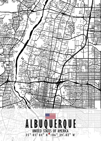 Albuquerque Map USA