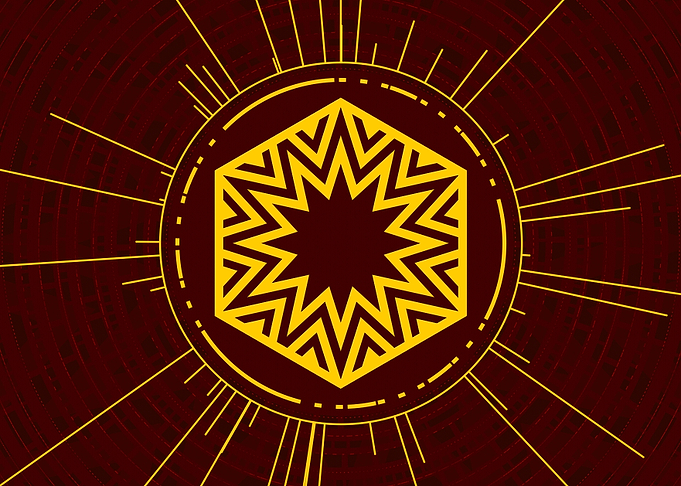 Yellow Gold Magic Glyph
