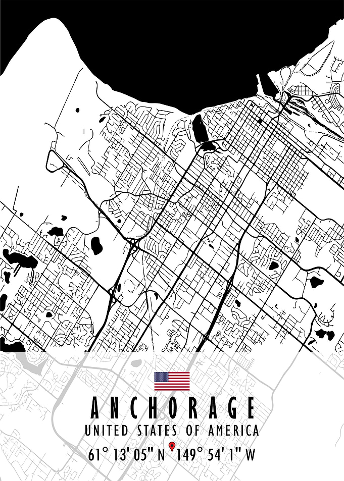 Anchorage Map USA