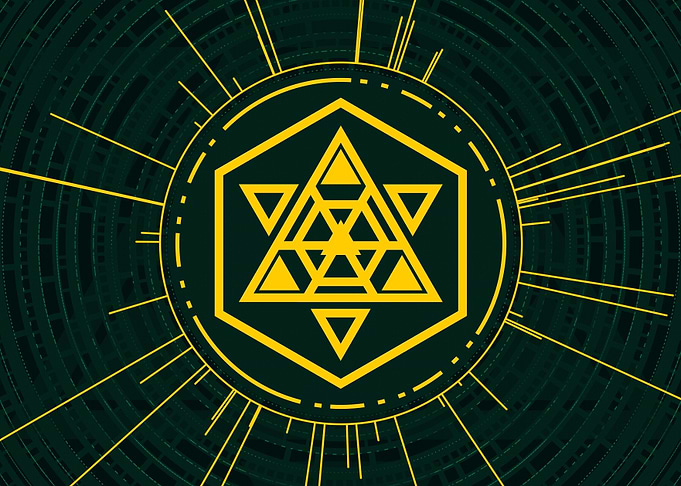 Yellow Gold Magic Circle
