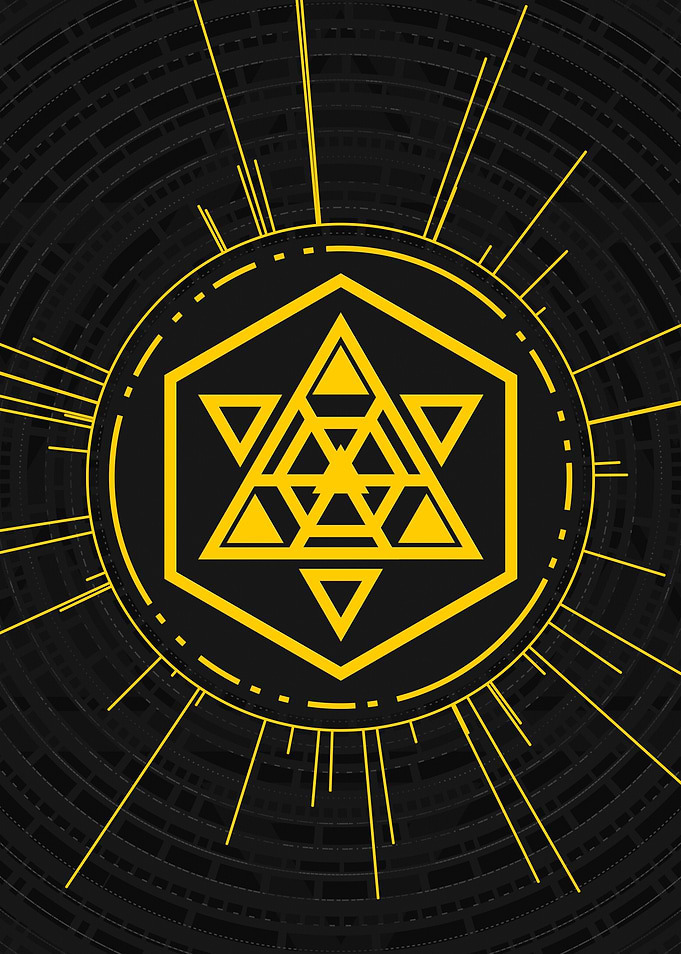 Gold Glyph Mandala Rune