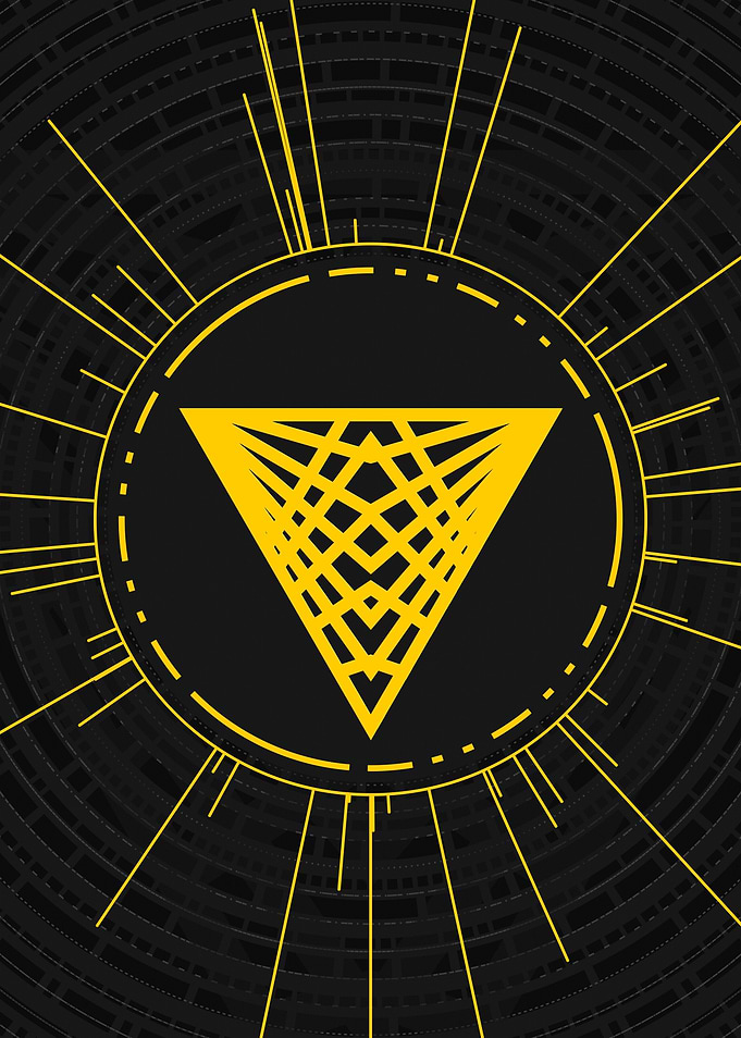 Gold Glyph Mandala Rune
