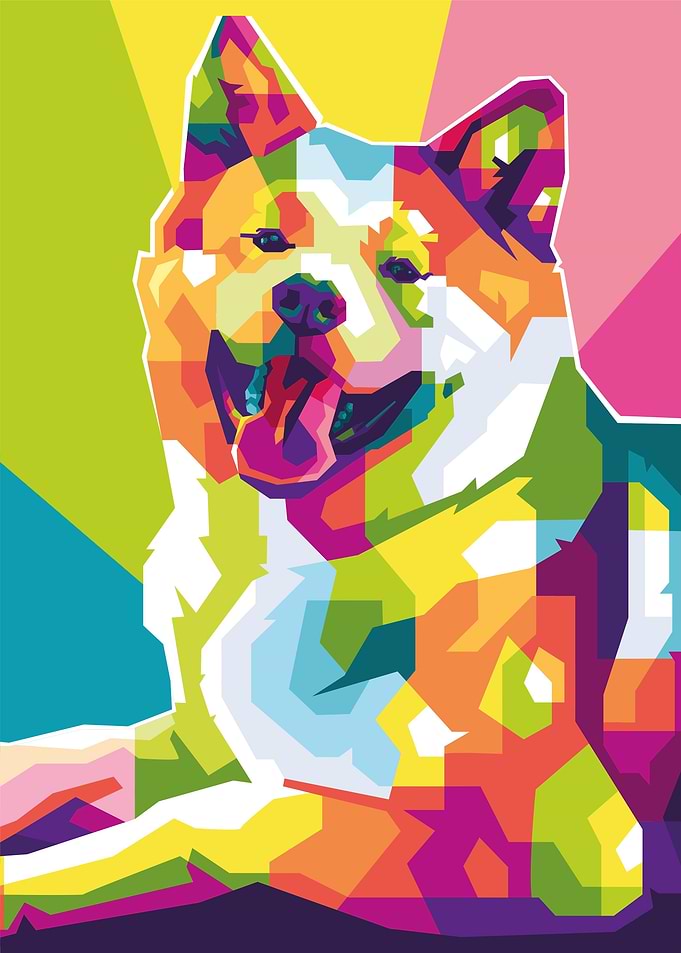 Dog Pet Popart