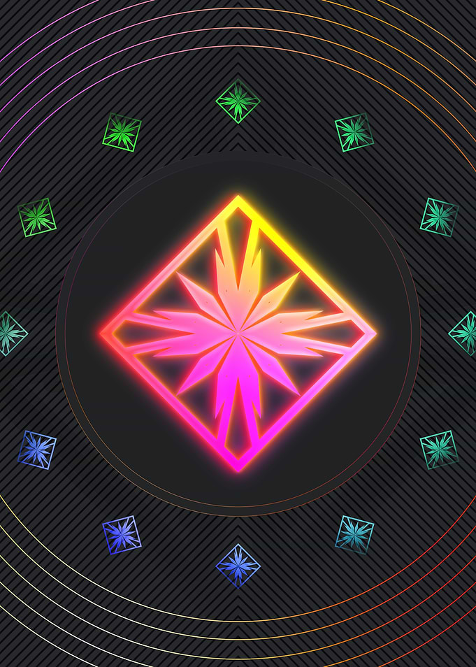 Neon Glyph Mandala Rune