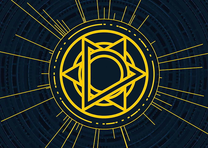 Gold Glyph Mandala Rune