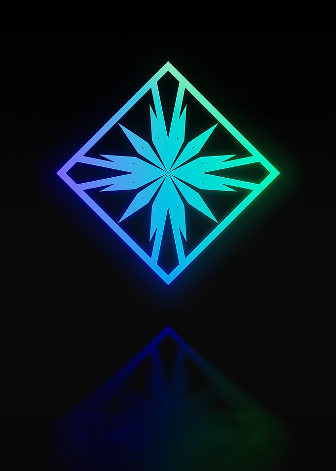 Neon Glyph Mandala Rune