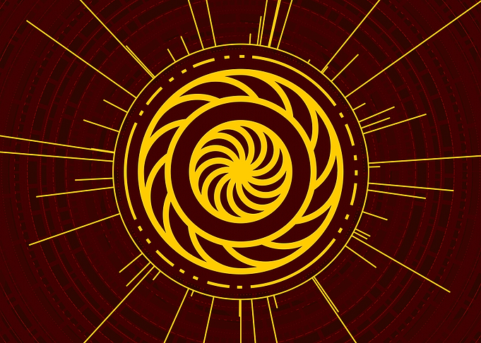 Gold Glyph Mandala Rune