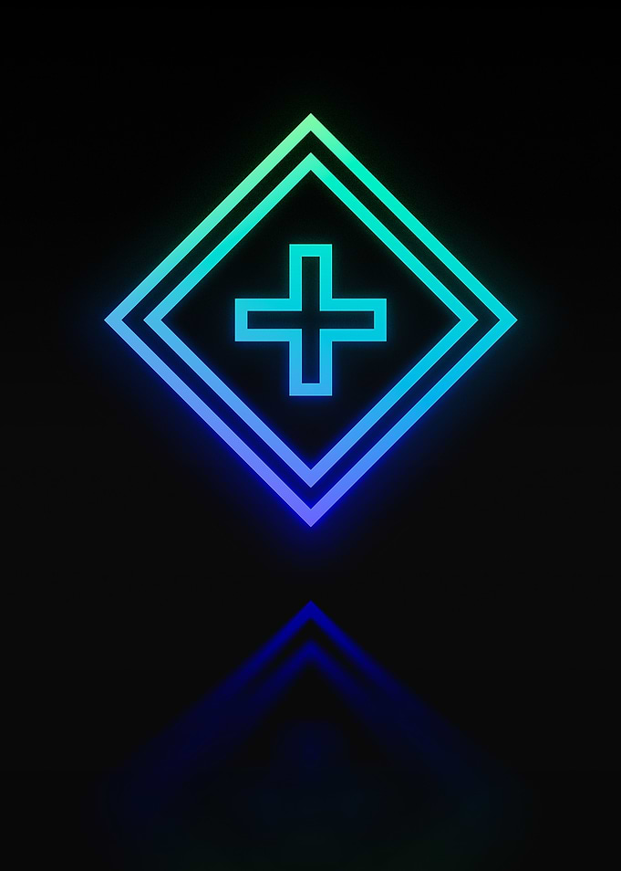 Neon Glyph Mandala Rune