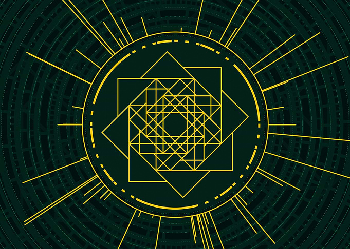 Yellow Gold Magic Glyph