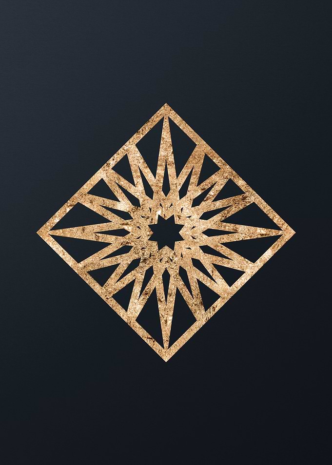 Gold Glyph Mandala Rune