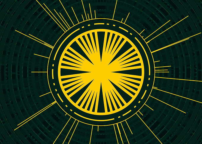 Yellow Gold Magic Circle