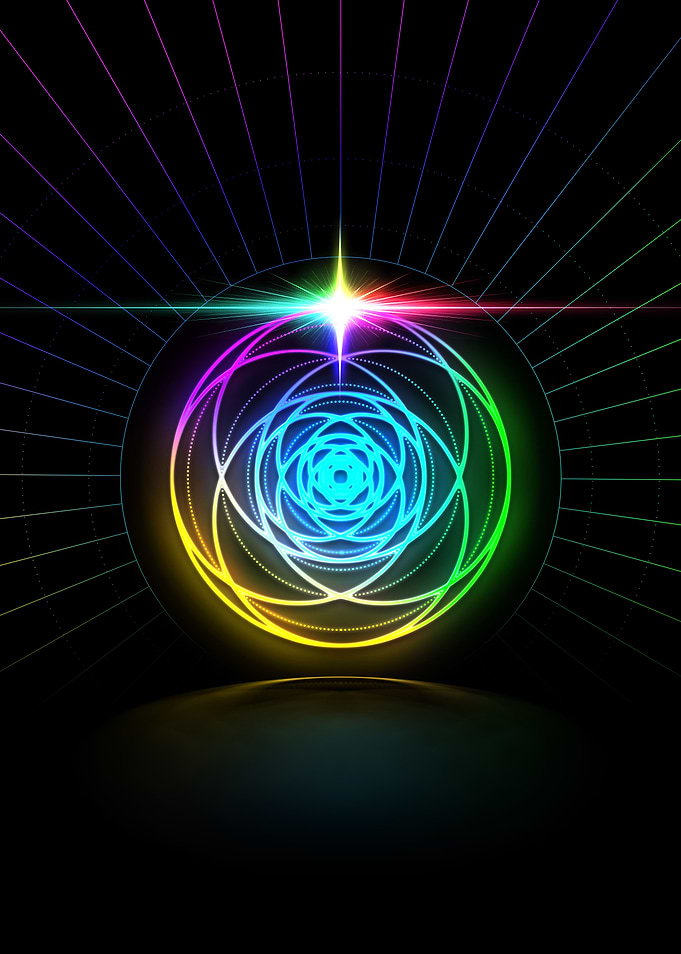 Neon Glyph Mandala Rune