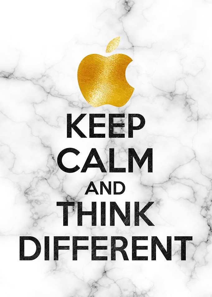 Keep calm think different