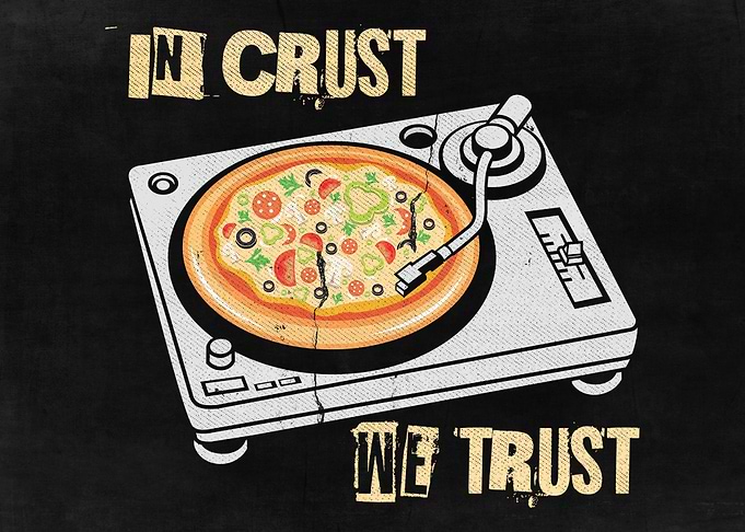 Funny Pizza Vinyl Player
