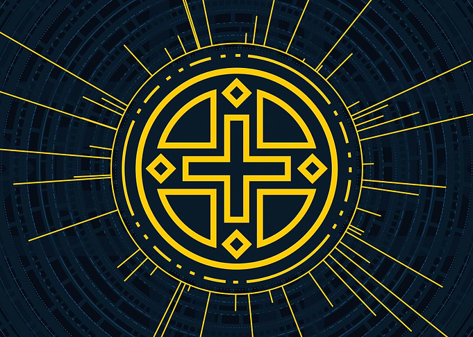 Yellow Gold Magic Circle