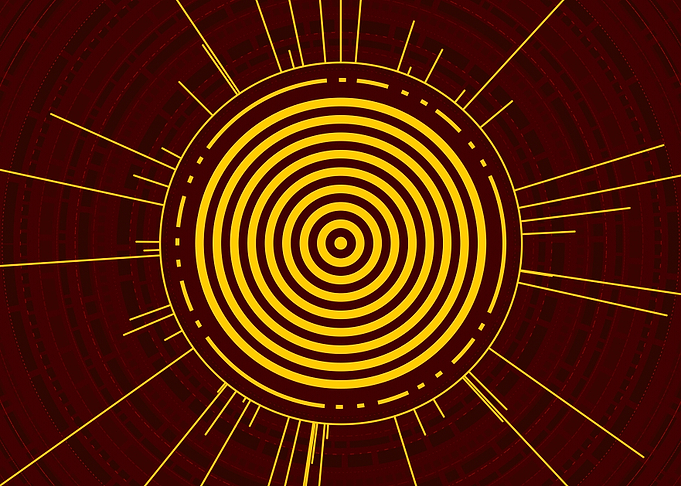 Yellow Glyph Mandala Rune