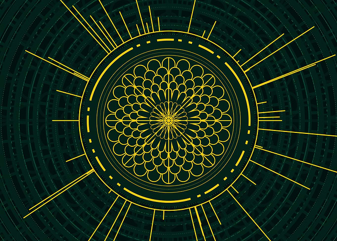 Yellow Gold Magic Circle
