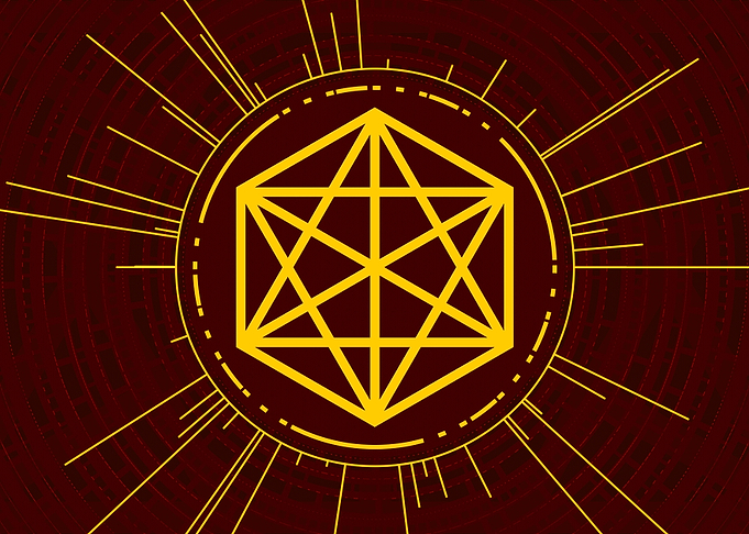 Yellow Glyph Mandala Rune