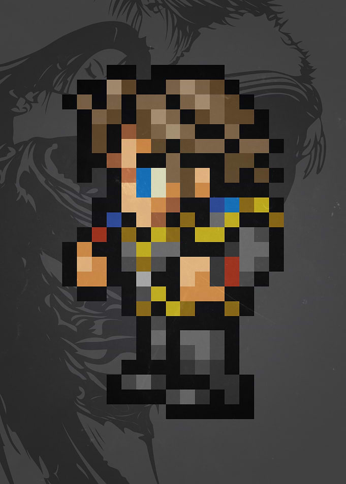 FF VIII Squall Pixel