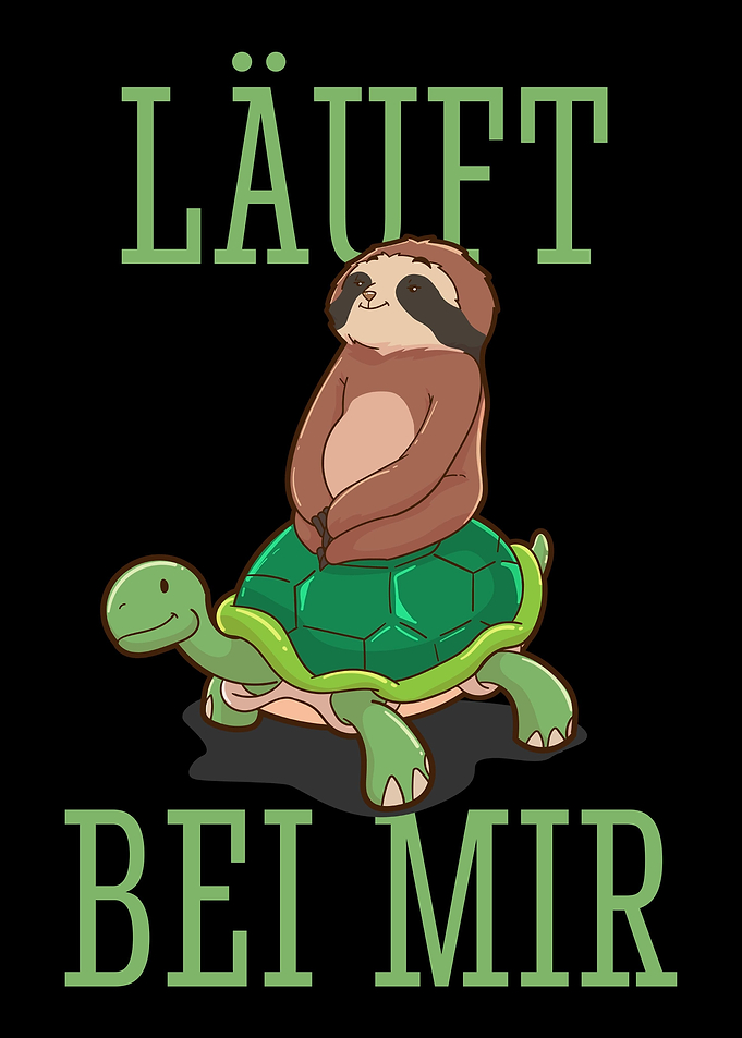 Runs With Me Sloth Funny