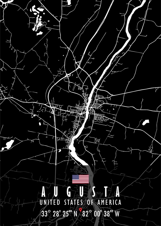 Augusta Map USA