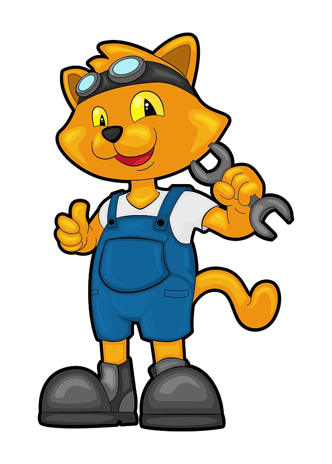 Cat Mechanic Spanner
