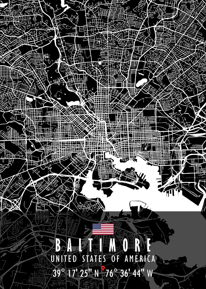 Baltimore Map USA