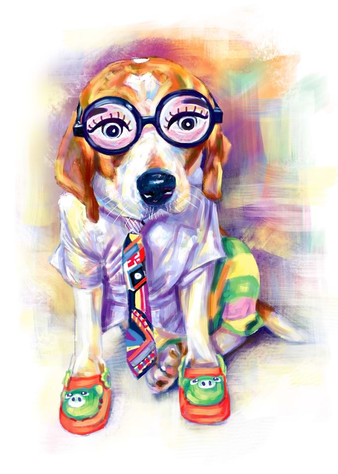 Funny Fashion Dog
