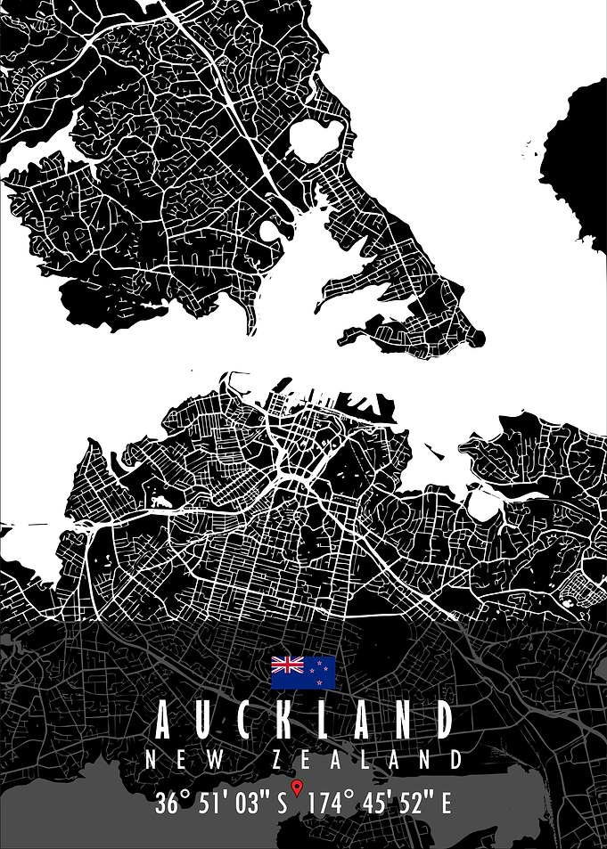 Auckland Map New Zealand