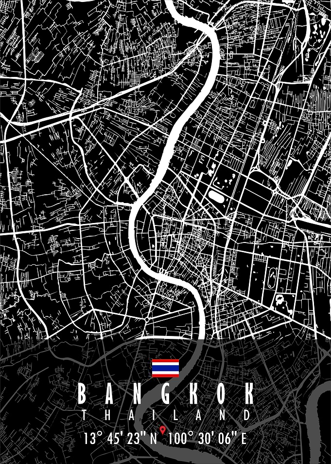 Bangkok Map Thailand