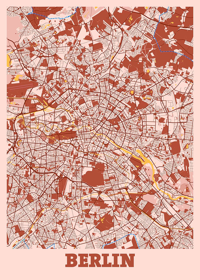 Berlin City Map Germany