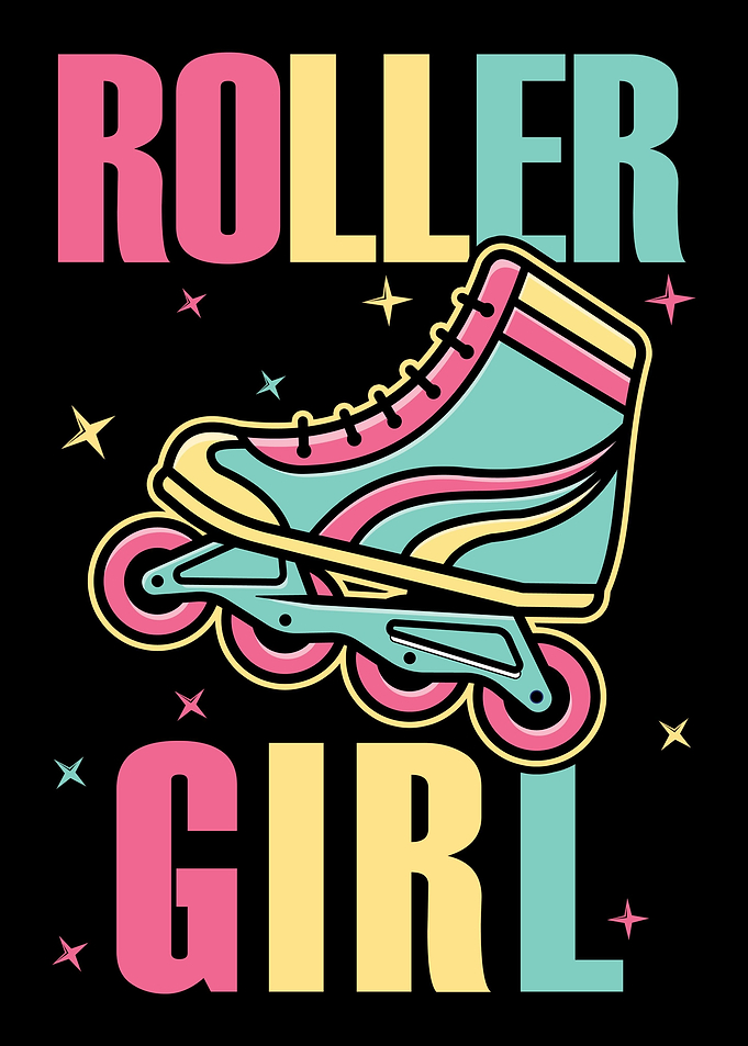 Roller Skating Skater Girl