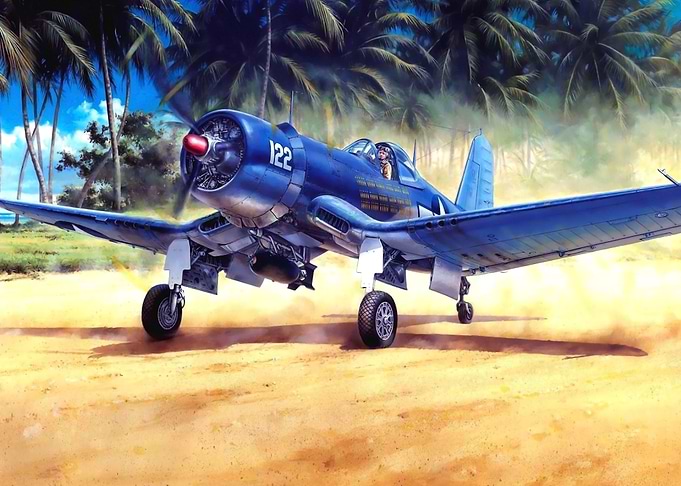 F4U Corsair Beach Takeoff