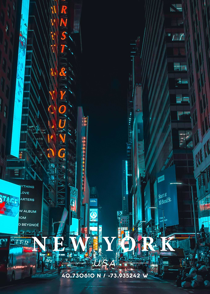 New York Coordinate Art