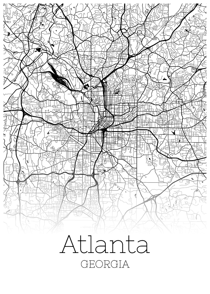 Atlanta Georgia City Map
