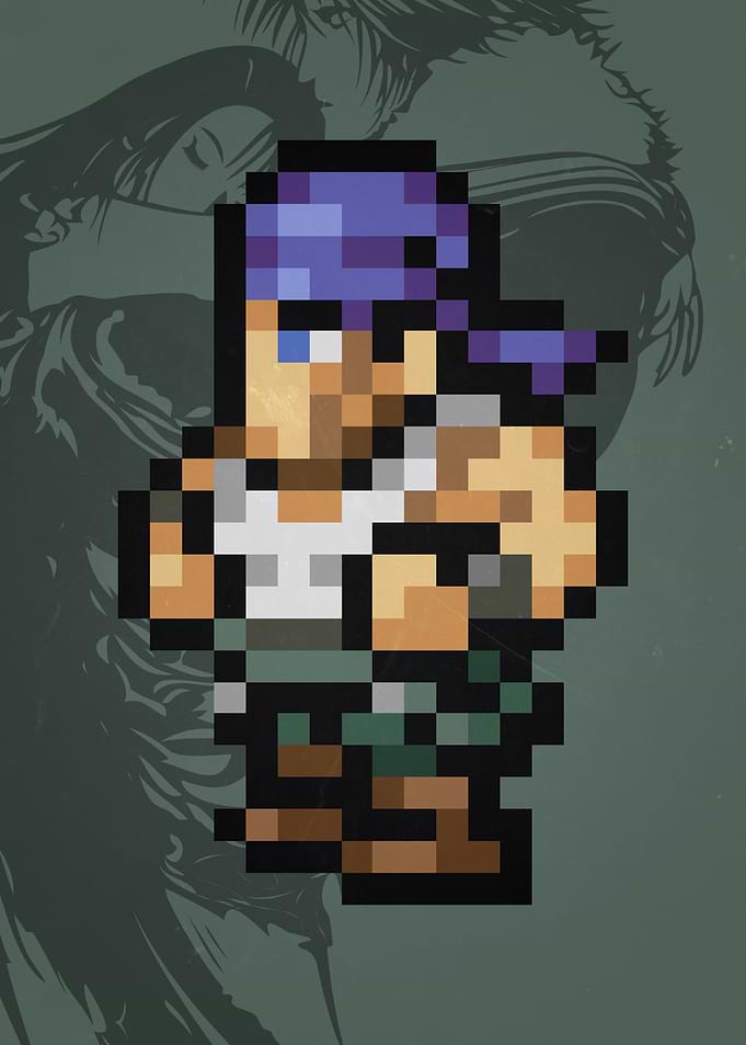 FF VIII Bard Pixel Sprite