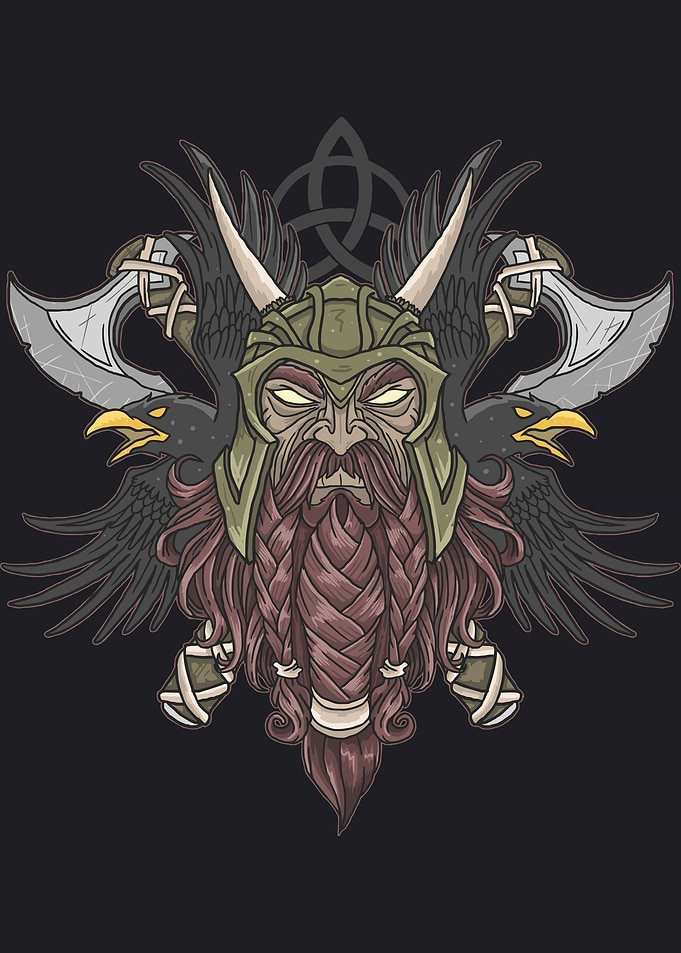 Viking warrior with axe