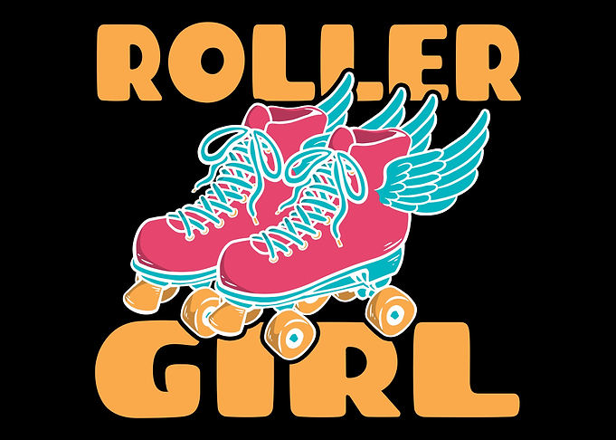 Roller Skating Skater Girl