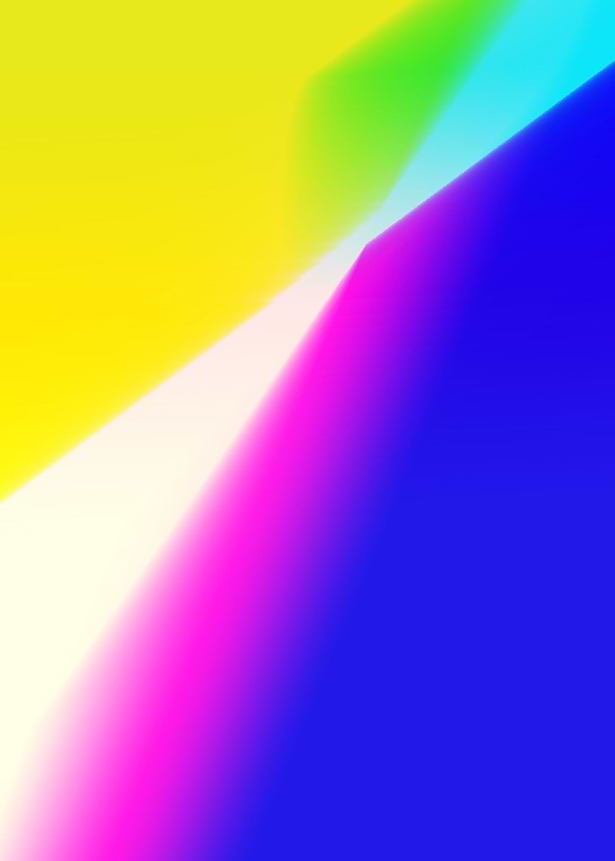 blue pink yellow abstract