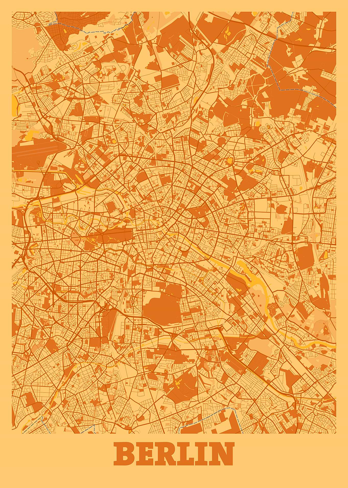 Berlin City Map Germany