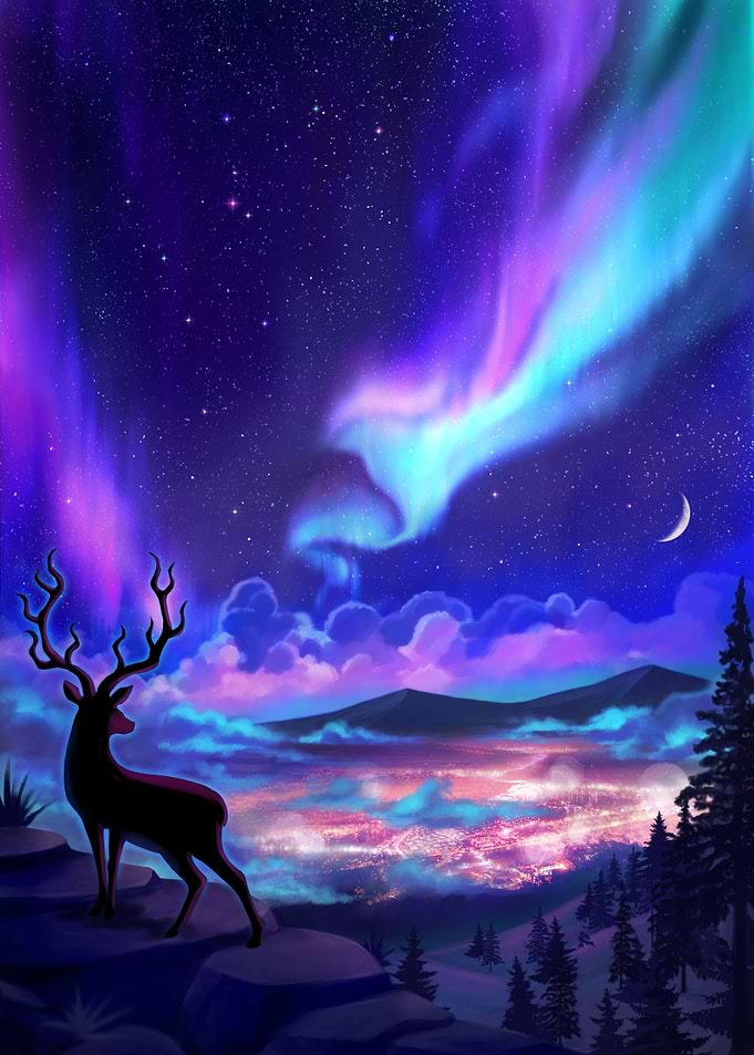 Deer on The Hill