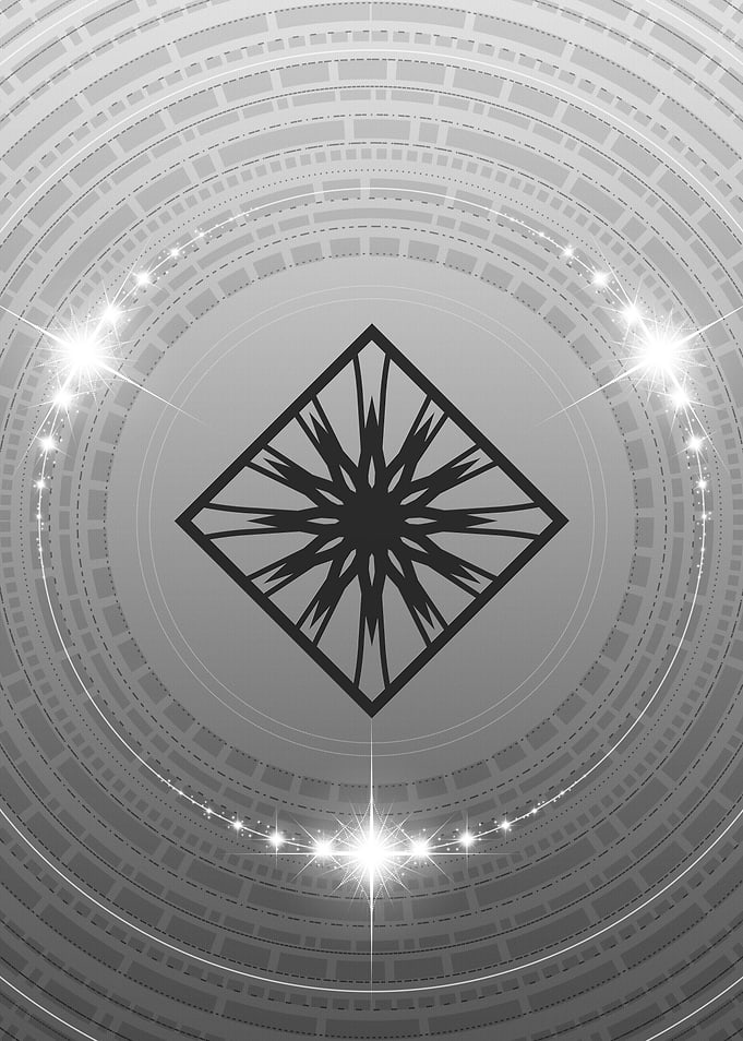 Gray Glyph Mandala Rune